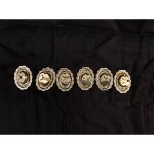 Button Covers Western Southwestern Stule Set of Six